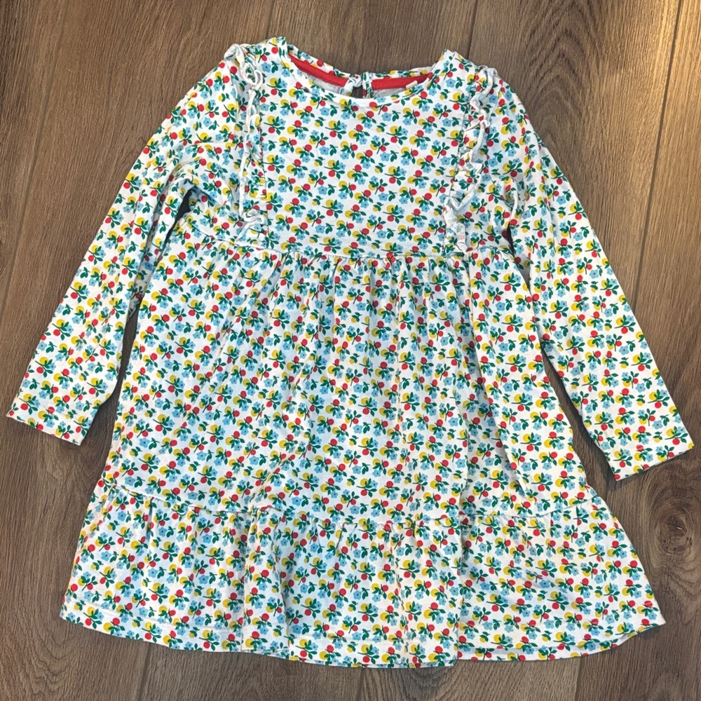 Mini Boden Multicolor Floral Long Sleeve Dress